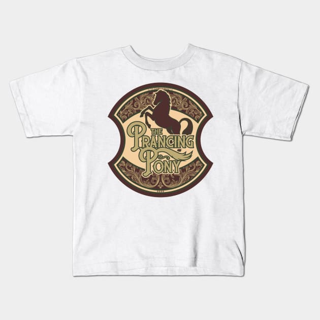 Prancing Pony Kids T-Shirt by Daribo